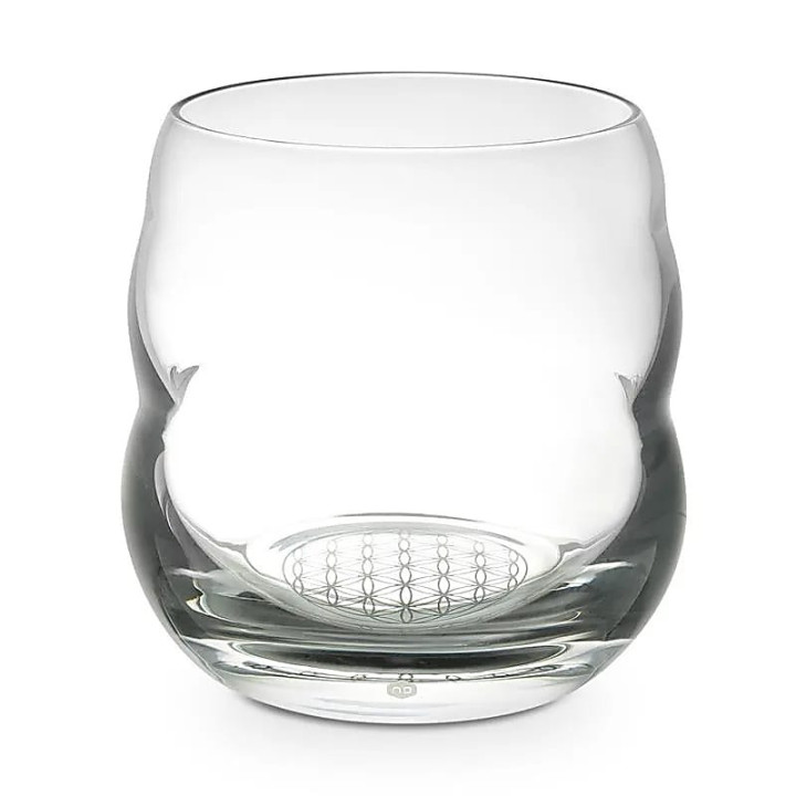 verre Mythos fleur de vie - platine | Pieralune