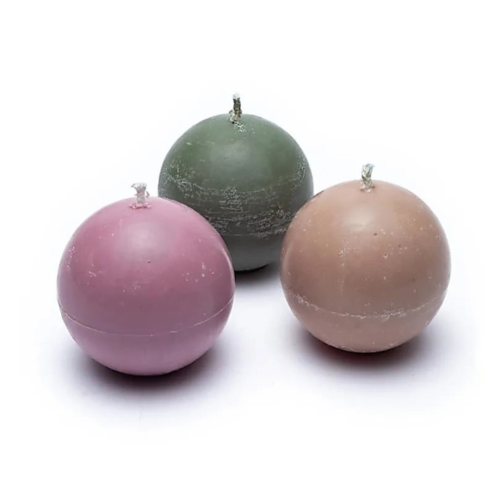 Coffret bougies sphériques colza | Pieralune