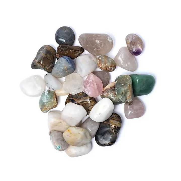 Pierres polies mixtes du Brésil de qualité B - ± 3-4 cm... | Pieralune