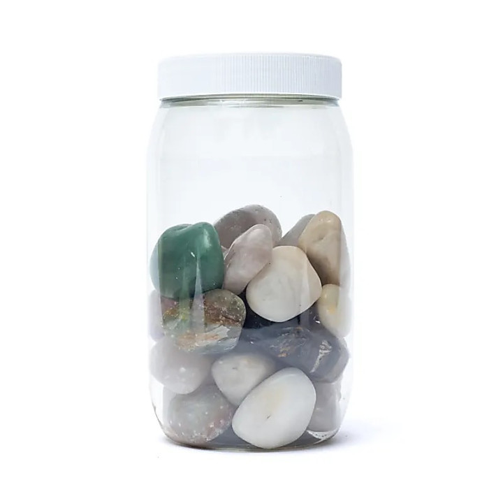 Pierres polies mixtes du Brésil de qualité B - ± 3-4 cm... | Pieralune