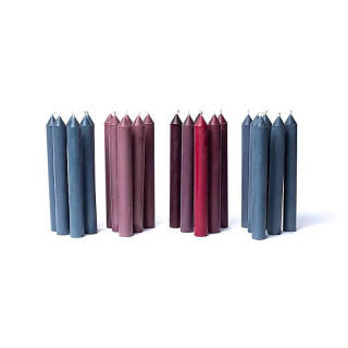 Bougies de table recyclées non parfumées lot de 24 | Pieralune