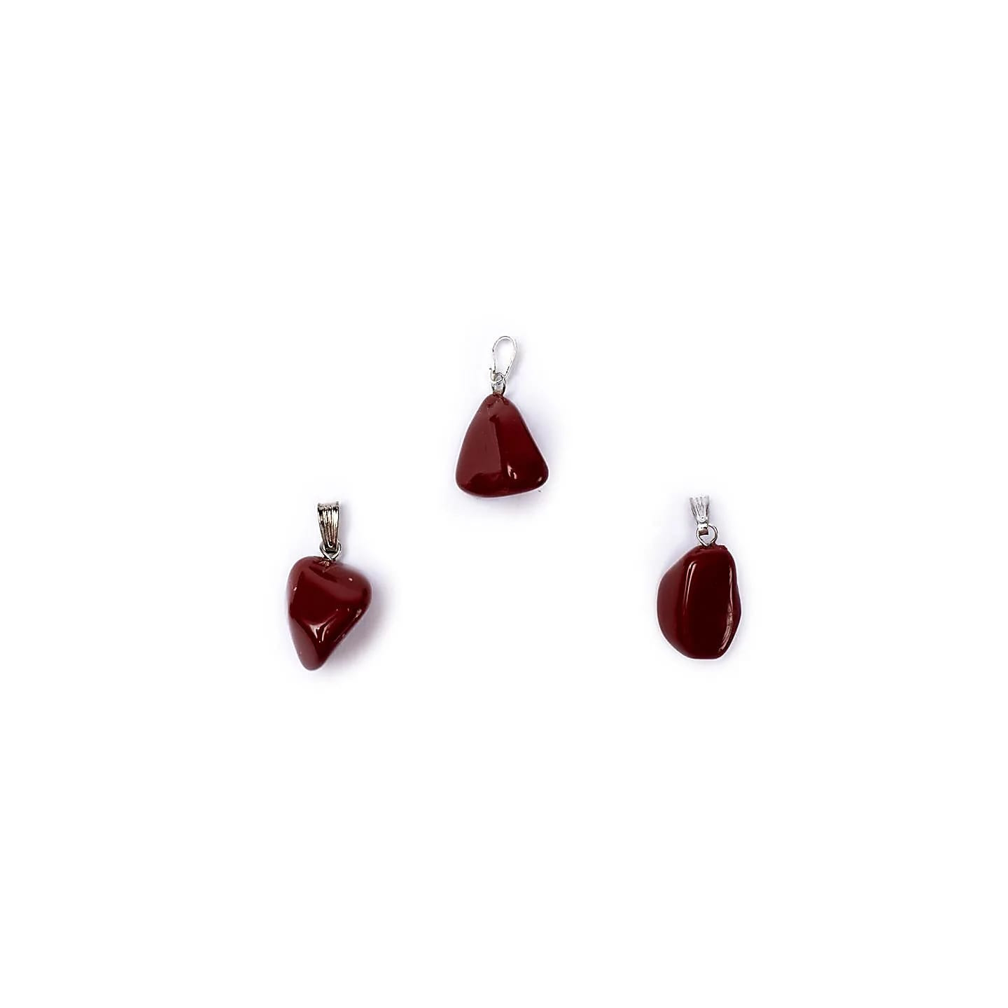 Pendentif Jaspe rouge avec crochet | Pieralune