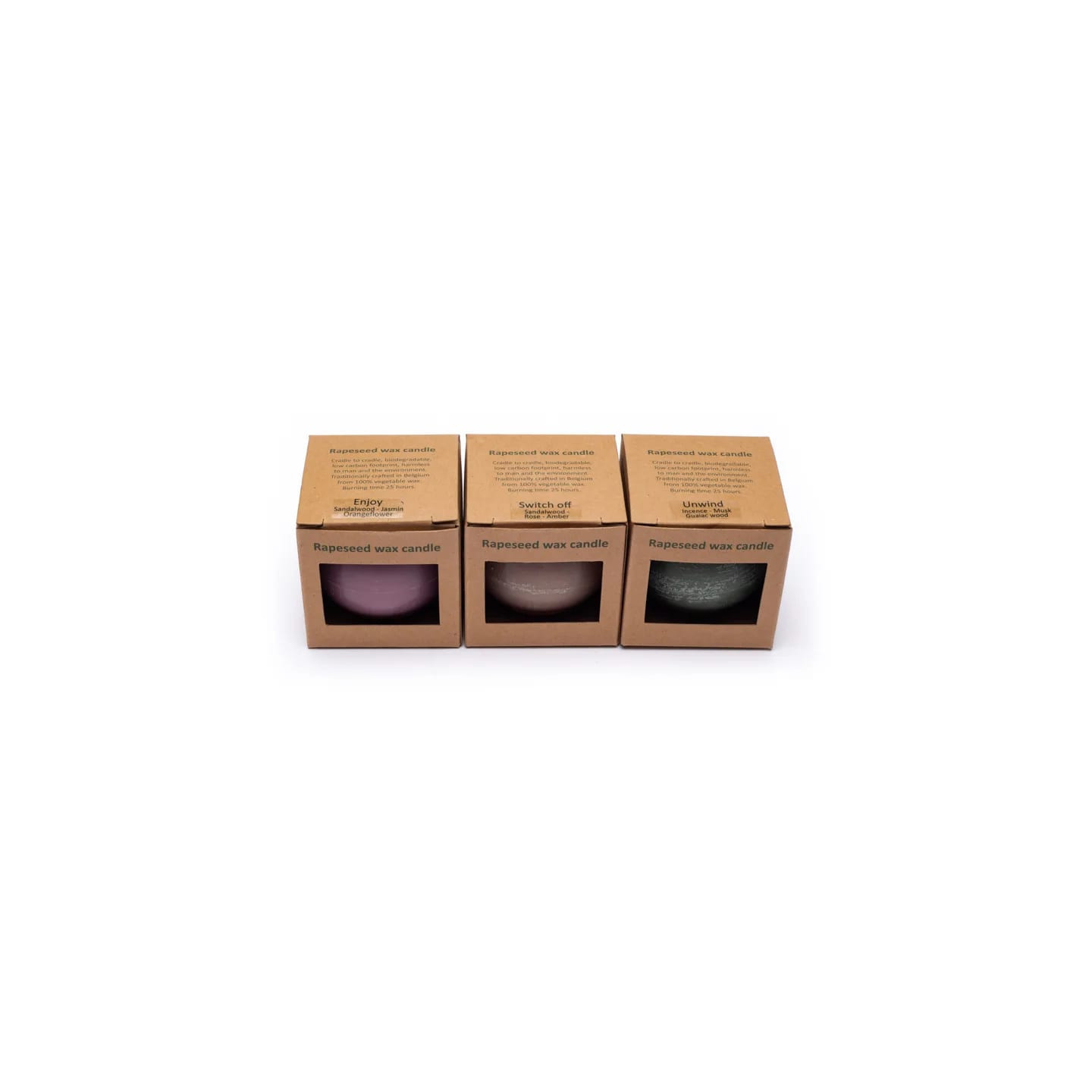 Coffret bougies sphériques colza | Pieralune