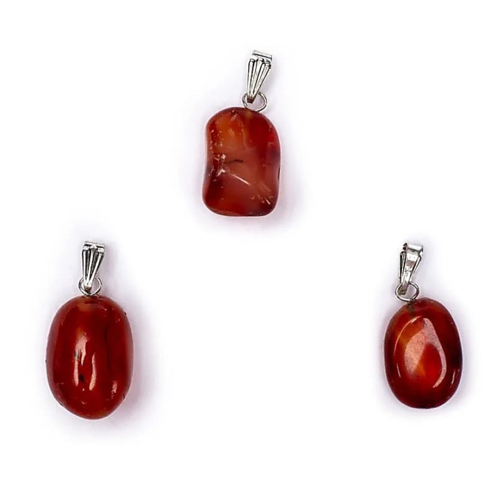 Pendentif Agate rouge avec crochet | Pieralune