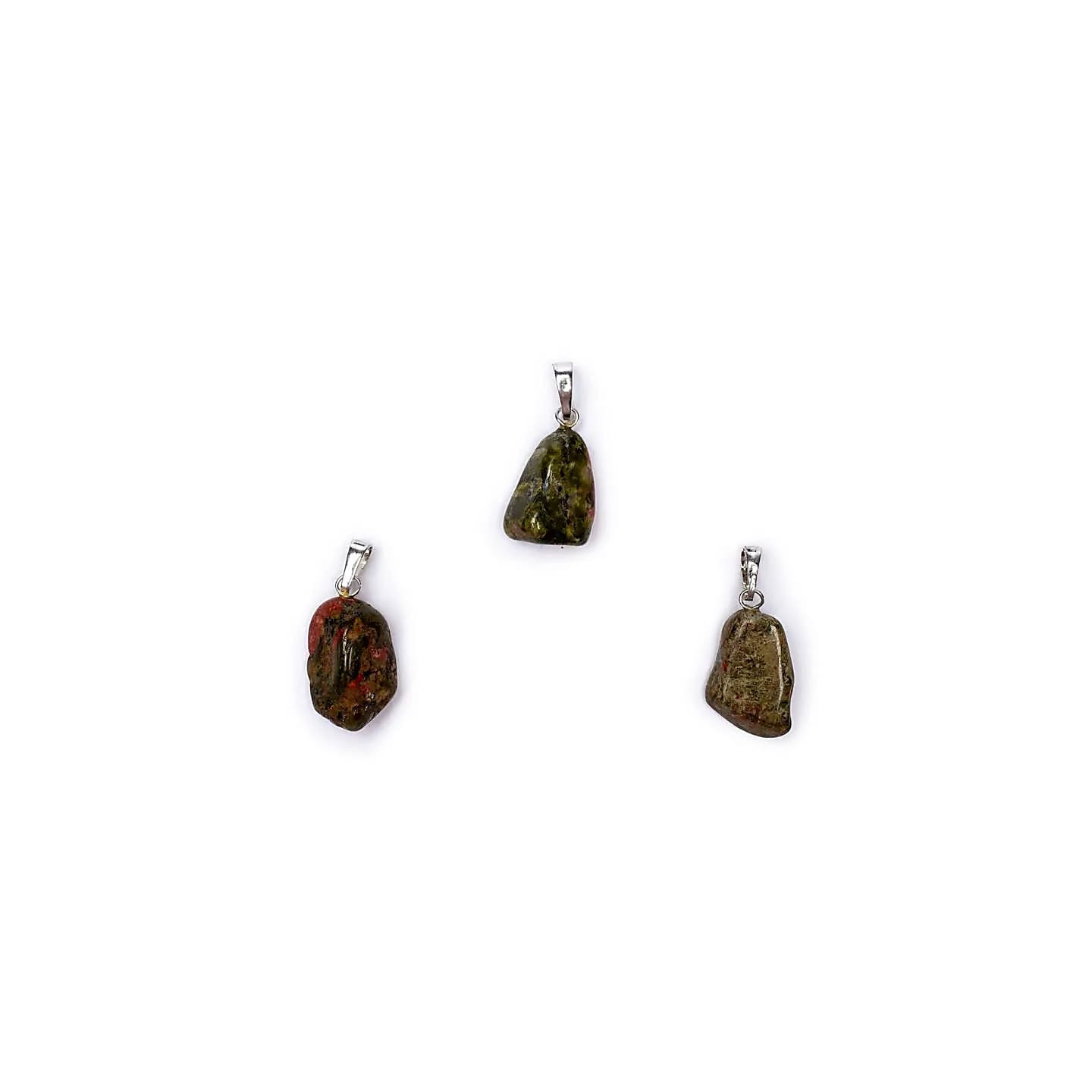 Pendentif Unakite avec crochet | Pieralune