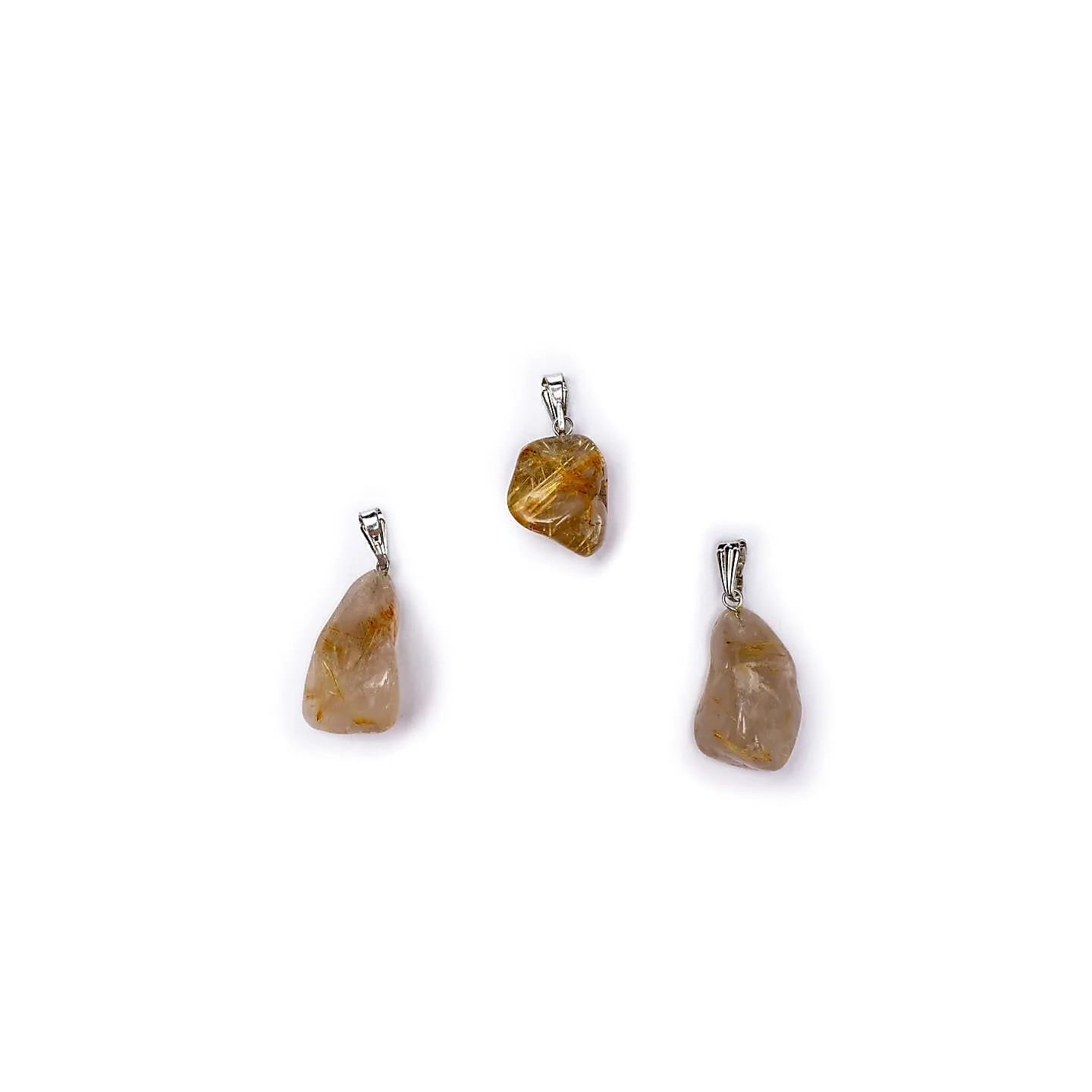 Pendentif Quartz rutile avec crochet | Pieralune