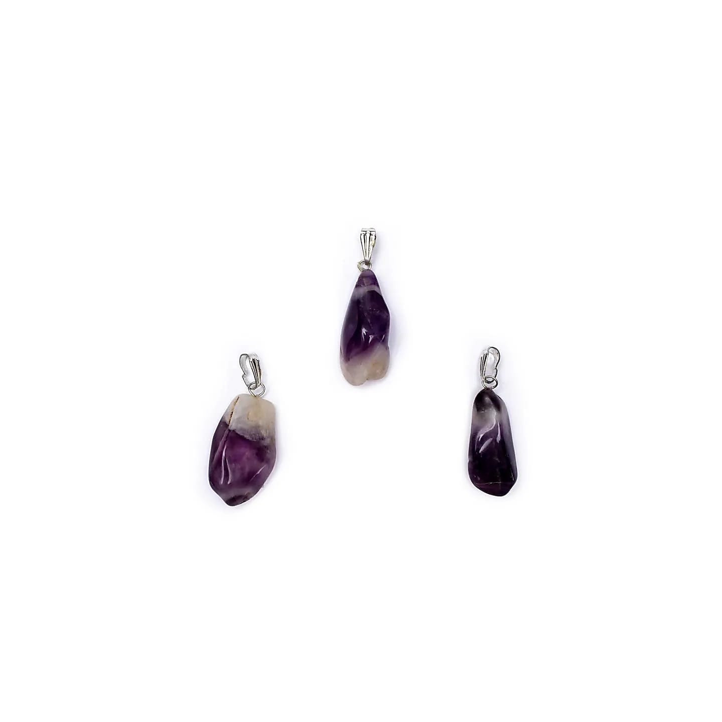 Pendentif Améthyste Chevron avec Crochet | Pieralune