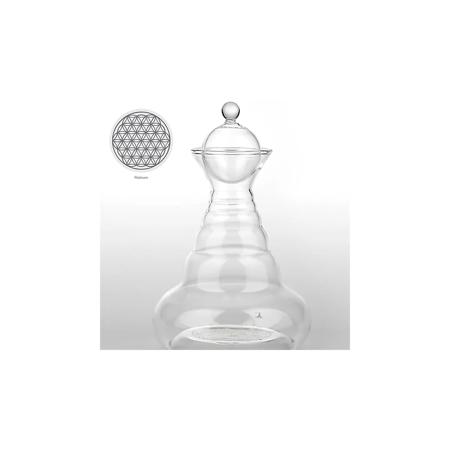 Carafe Vital Water Golden Alladin platine | Pieralune