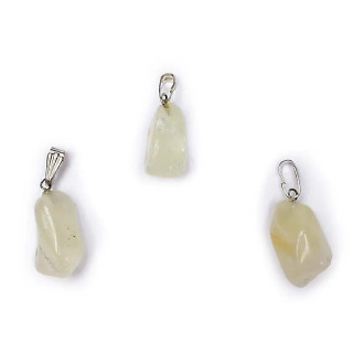 Broche de pendentif Quartz de soufre percé | Pieralune