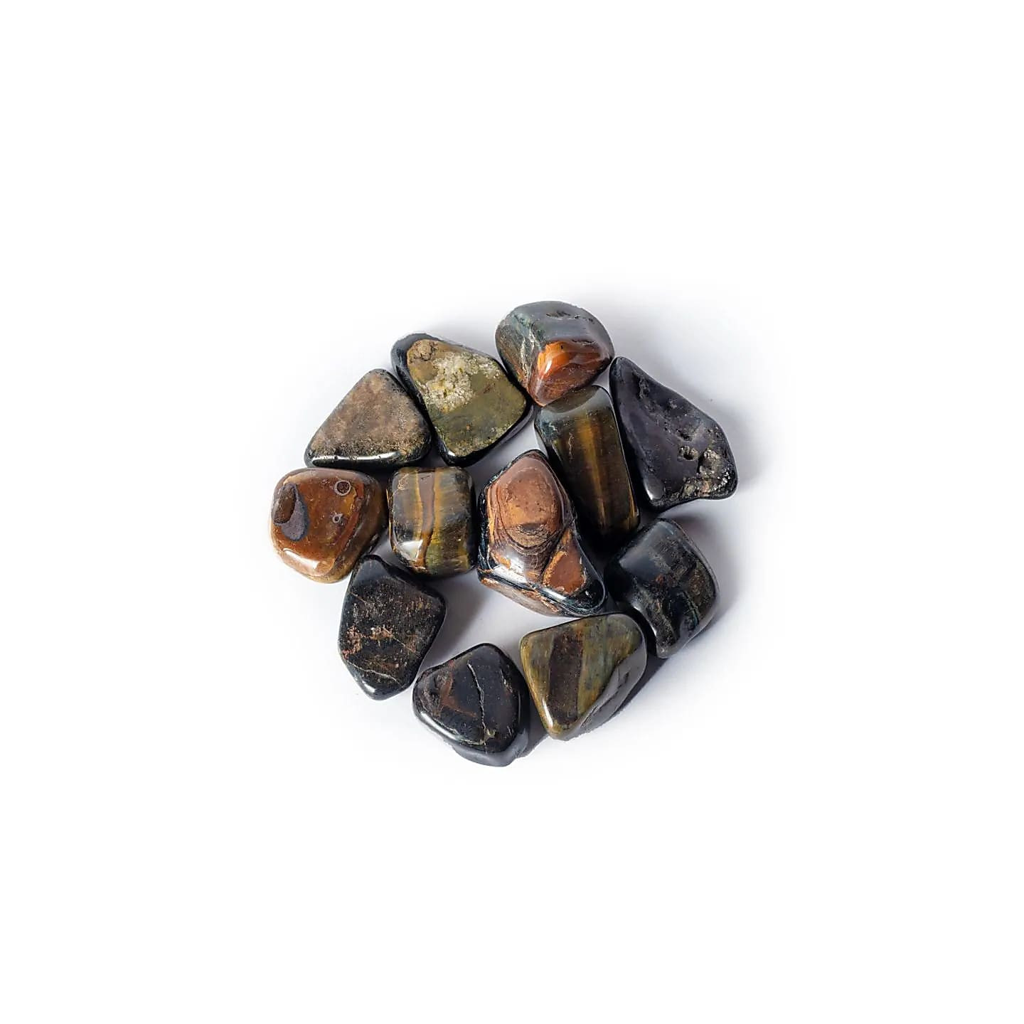 Pierres polies Oeil de faucon qualité A | Pieralune