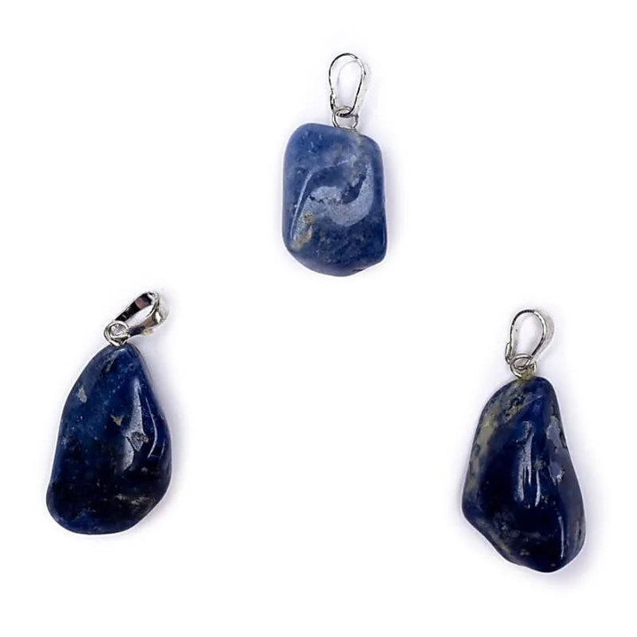 Broche pendentif Sodalite percée | Pieralune