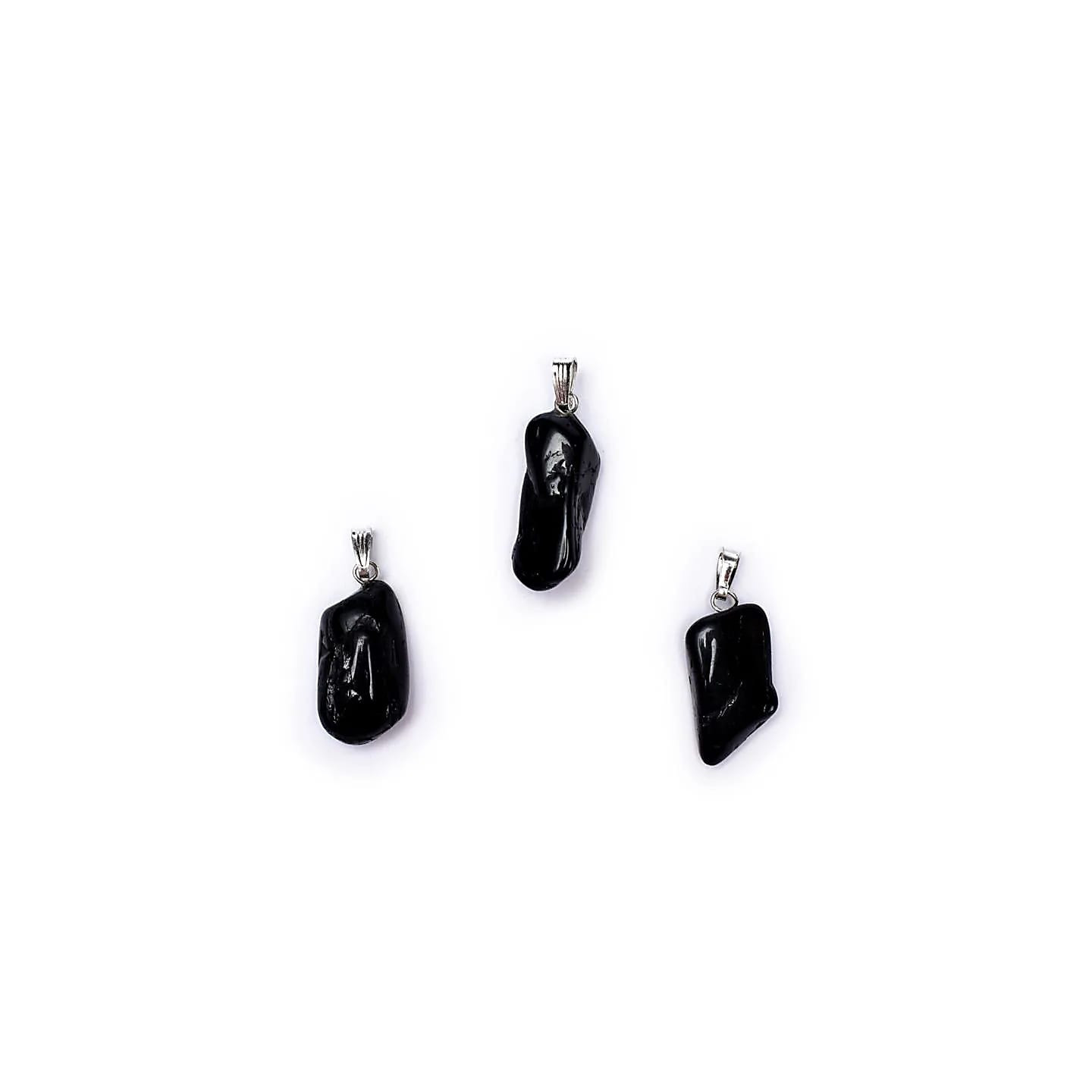 Broche pendentif Tourmaline noire percée | Pieralune