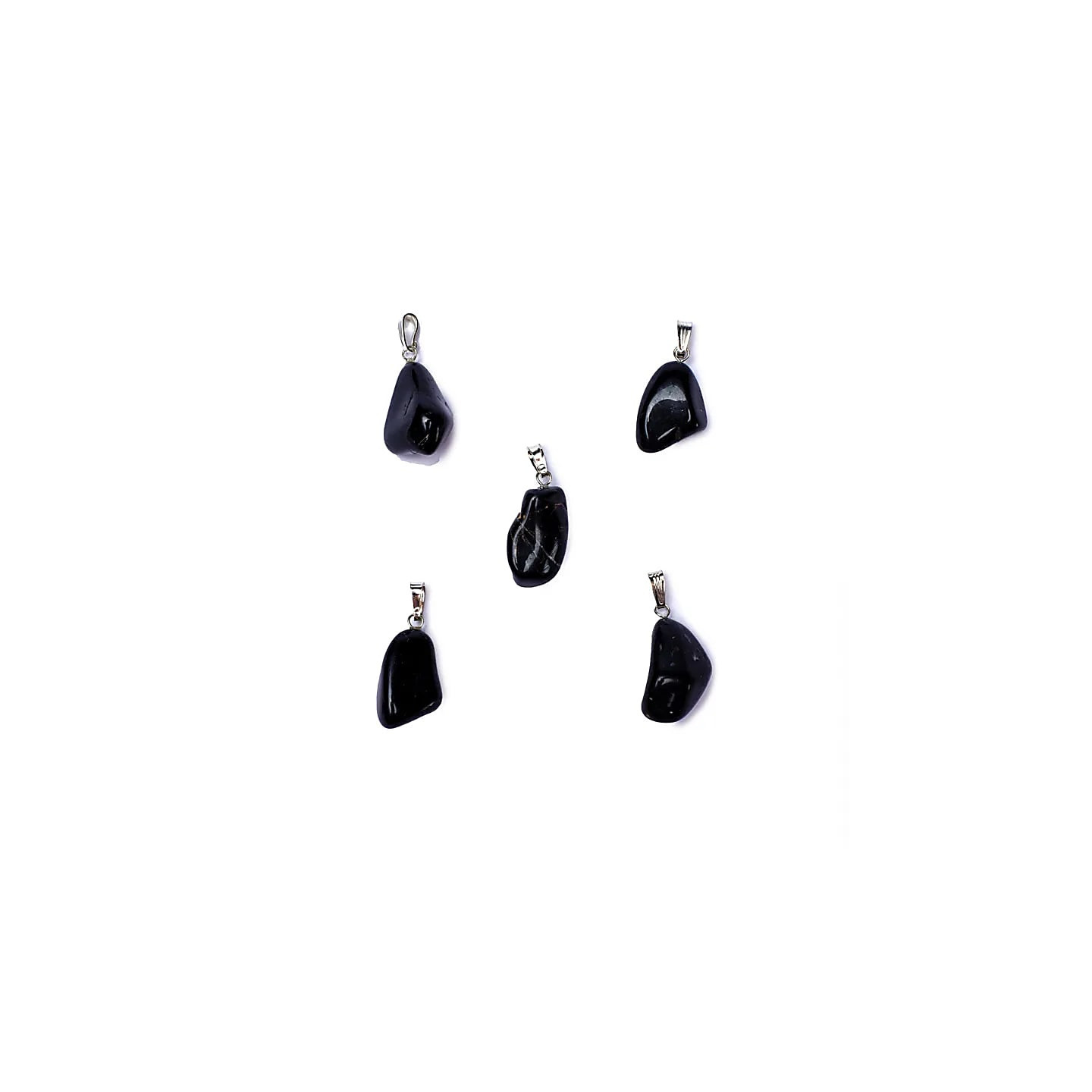 Broche pendentif Onyx noir percé | Pieralune