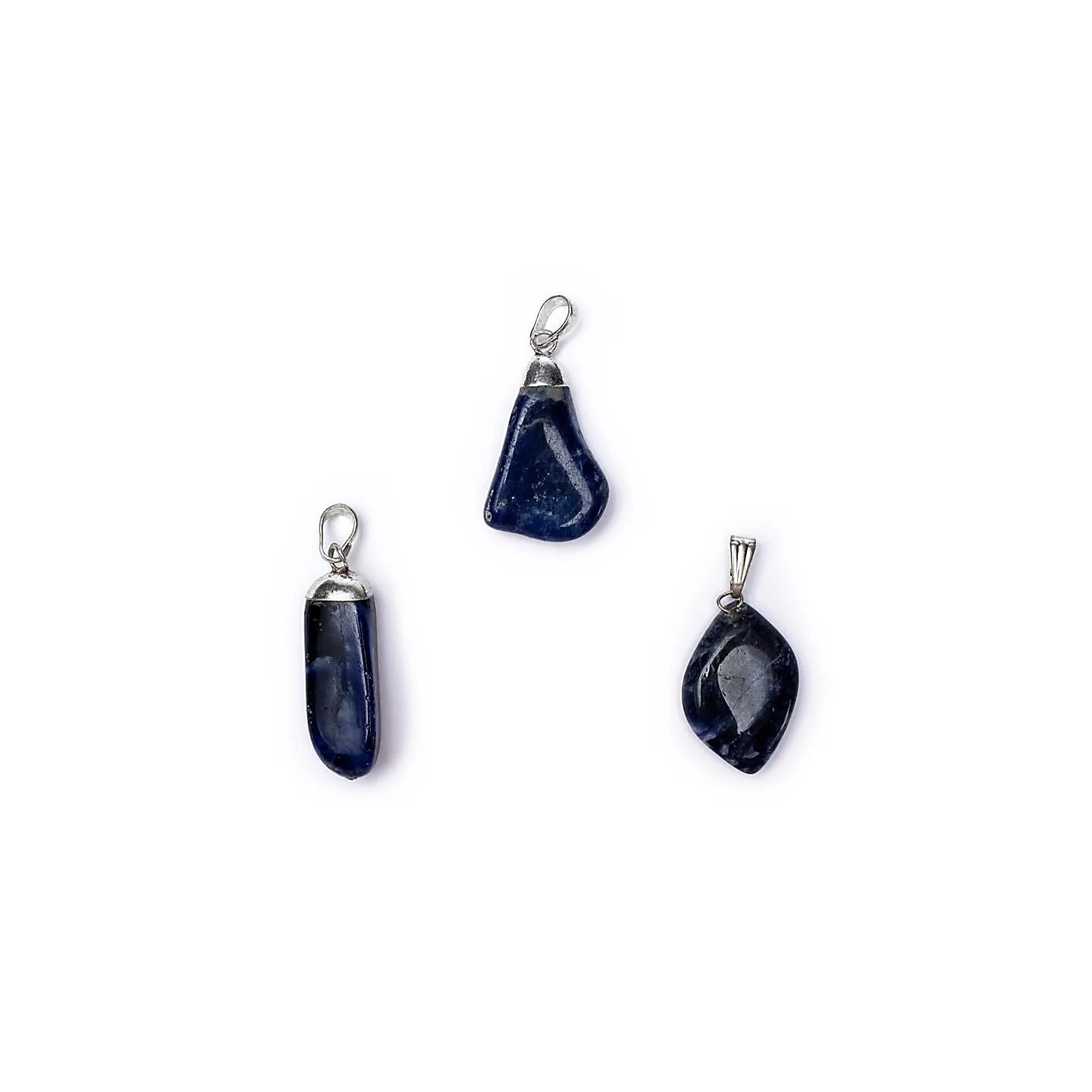 Pendentif Sodalite monture en métal | Pieralune