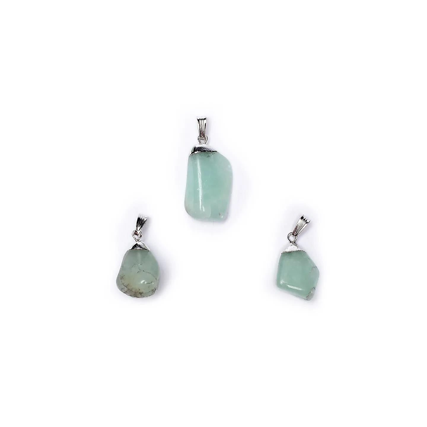 Pendentif Aigue-marine monture en métal | Pieralune