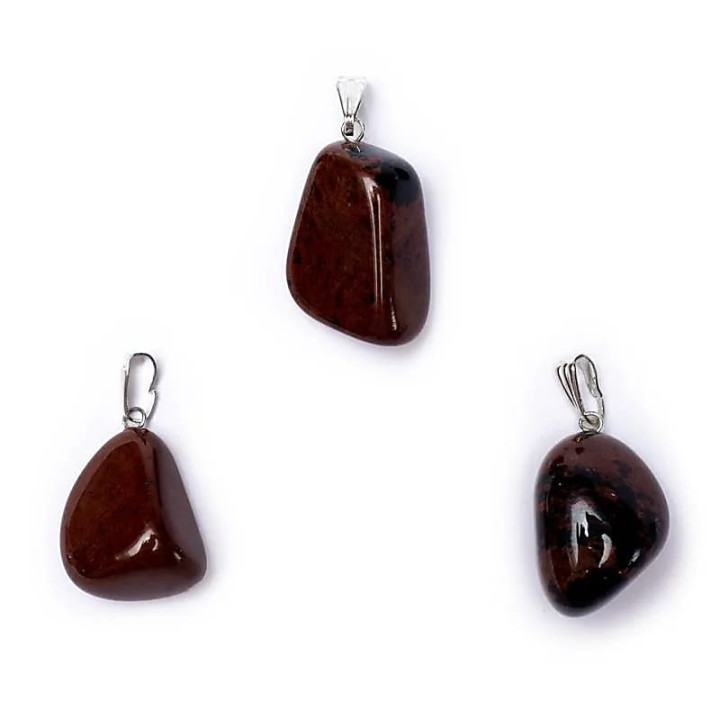 Pendentif Obsidienne acajou avec crochet | Pieralune