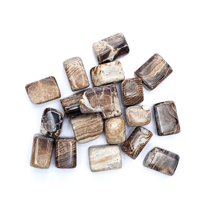 Aragonite brune Pierre polies Qualité A | Pieralune