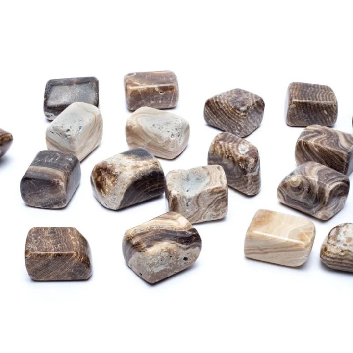 Aragonite brune Pierre polies Qualité A | Pieralune