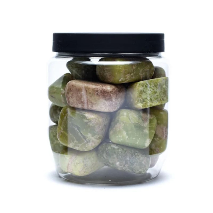 Serpentine jaune pierres polies de Qualité A | Pieralune