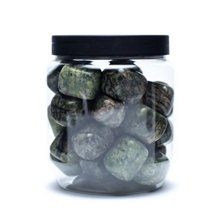 Serpentine verte pierres polies qualité A | Pieralune