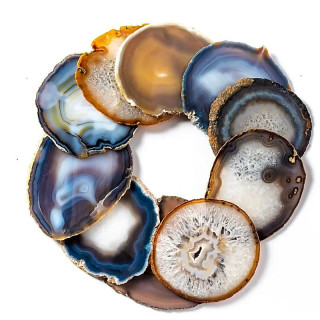 Fine Tranche d'Agate naturel | Pieralune