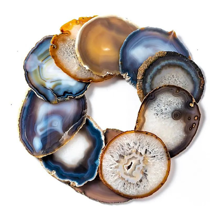 Fine Tranche d'Agate naturel | Pieralune