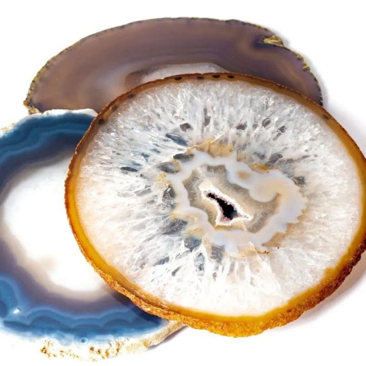 Fine Tranche d'Agate naturel | Pieralune