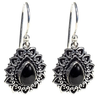 Boucles d'oreilles tourmaline noire | Pieralune