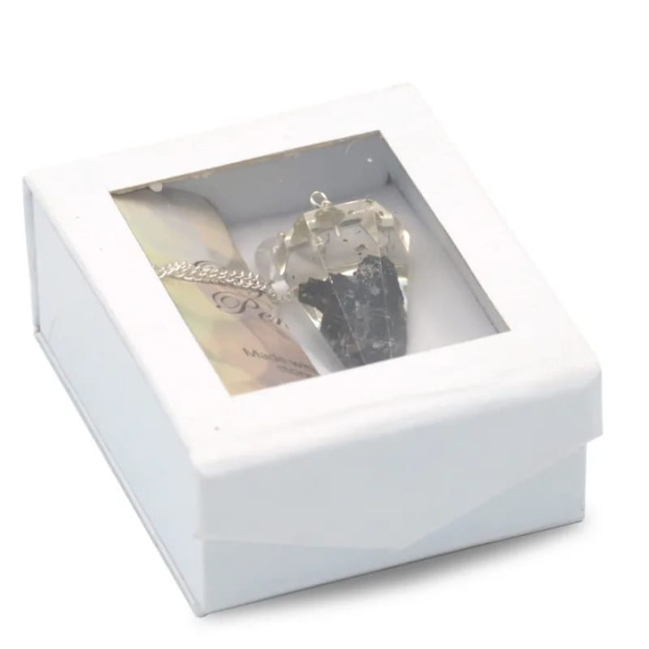 Orgonite Pendule en tourmaline noire pointe à facette | Pieralune