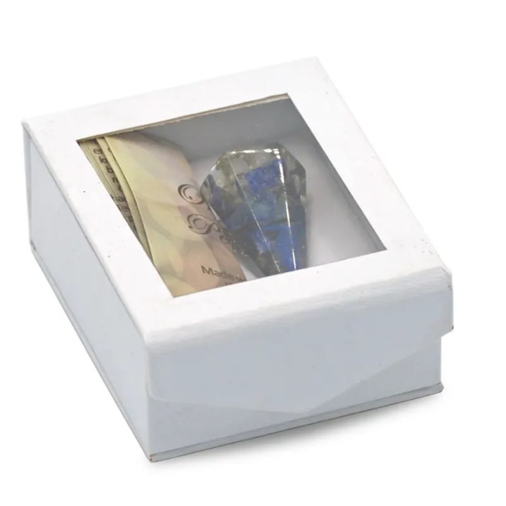 Orgonite Pendule Lapis Lazuli pointe à facette | Pieralune