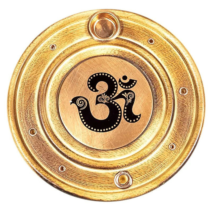 Brûleur de bâtons d'encens & cônes om | Pieralune