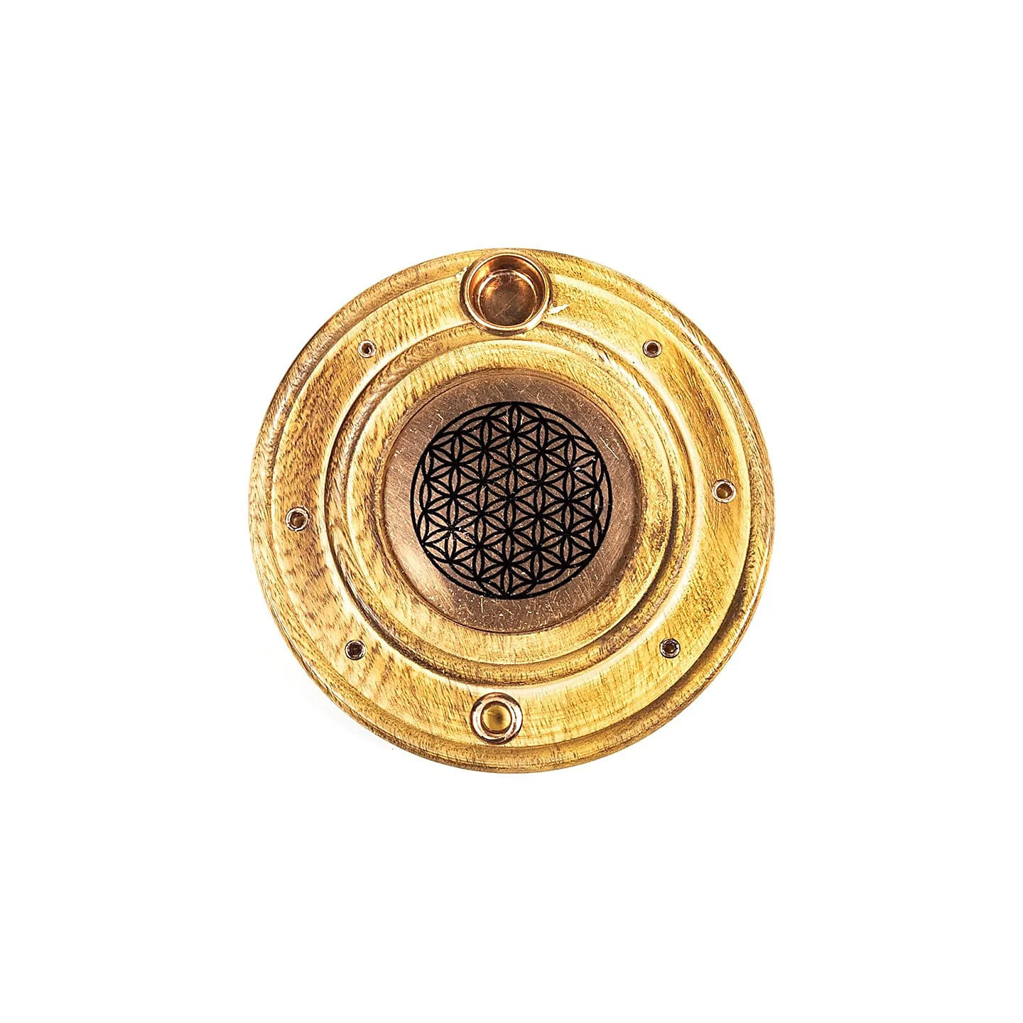 Brûleur de bâtons d'encens & cônes Fleur de vie | Pieralune