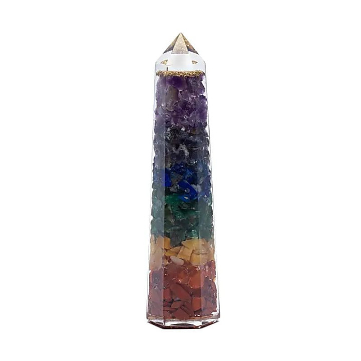 Obelisque Orgonite 7 Chakra | Pieralune