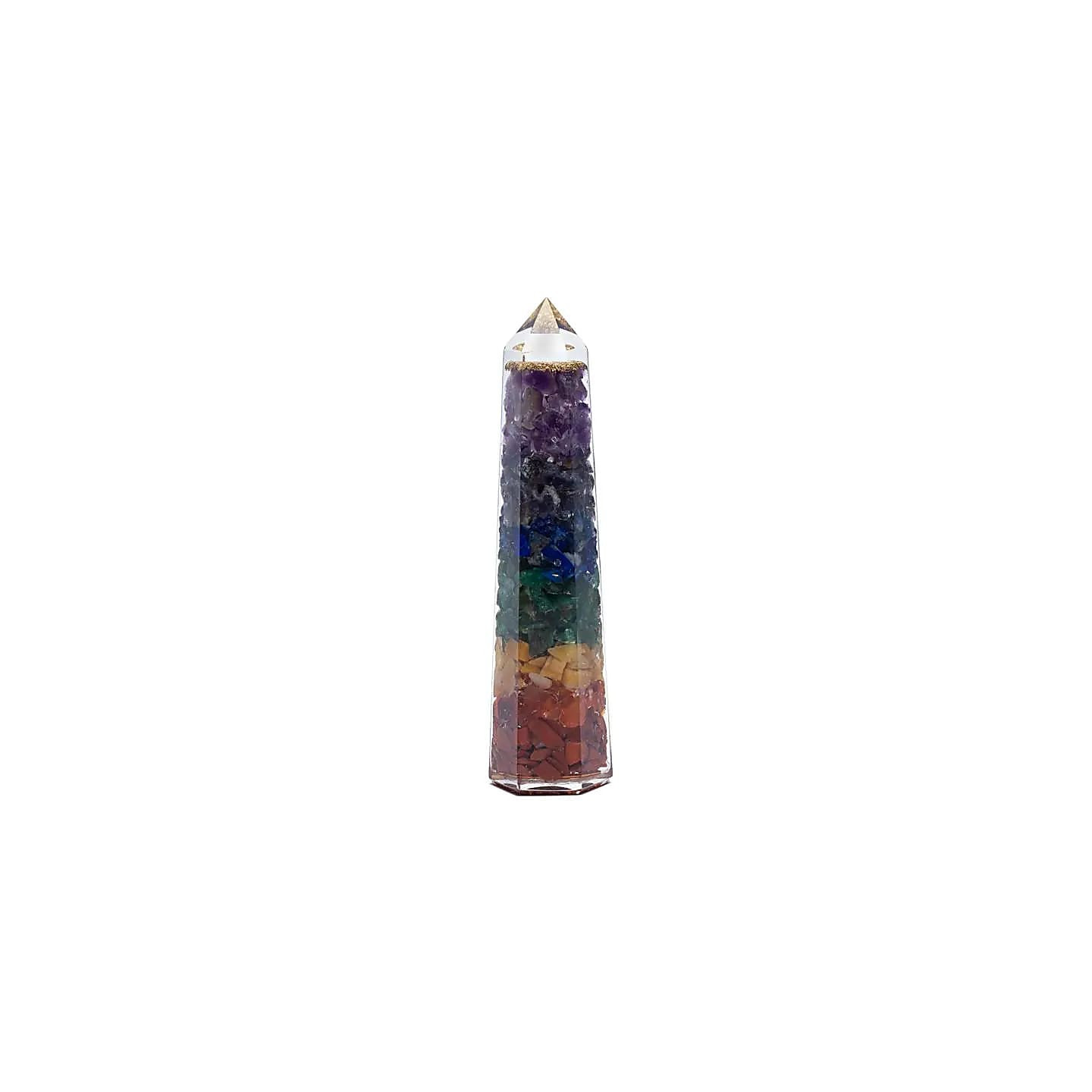 Obelisque Orgonite 7 Chakra | Pieralune