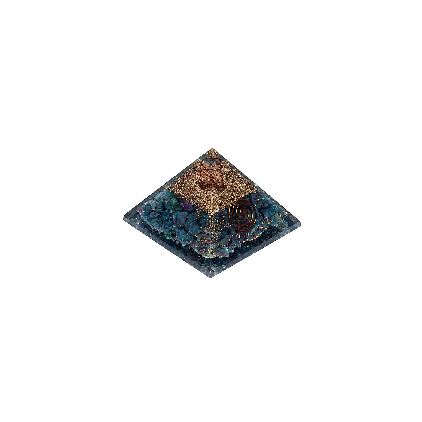 Orgonite Pyramide rubis en Kyanite | Pieralune