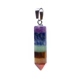 Pendentif 7 Chakra pierres précieuses | Pieralune
