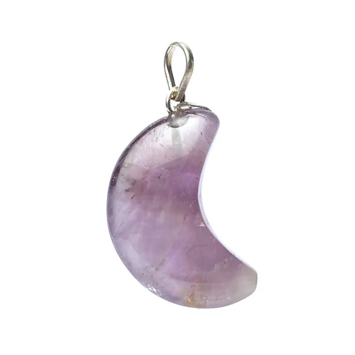 Pendentif en Améthyste en forme de lune | Pieralune