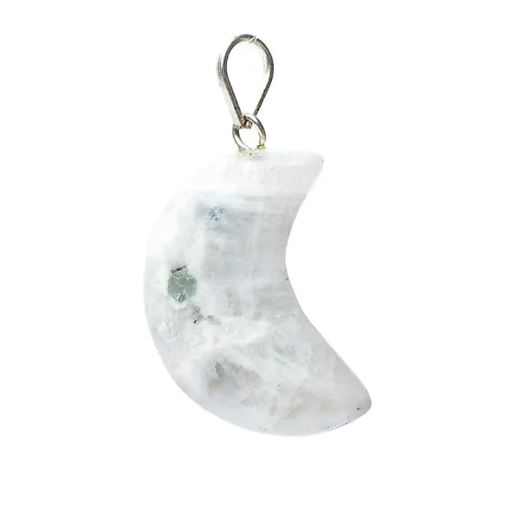 Pendentif en Pierre de Lune en forme de lune | Pieralune