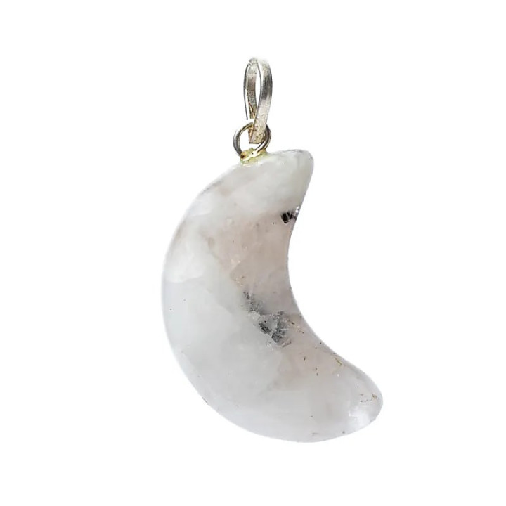 Pendentif en Pierre de Lune en forme de lune | Pieralune