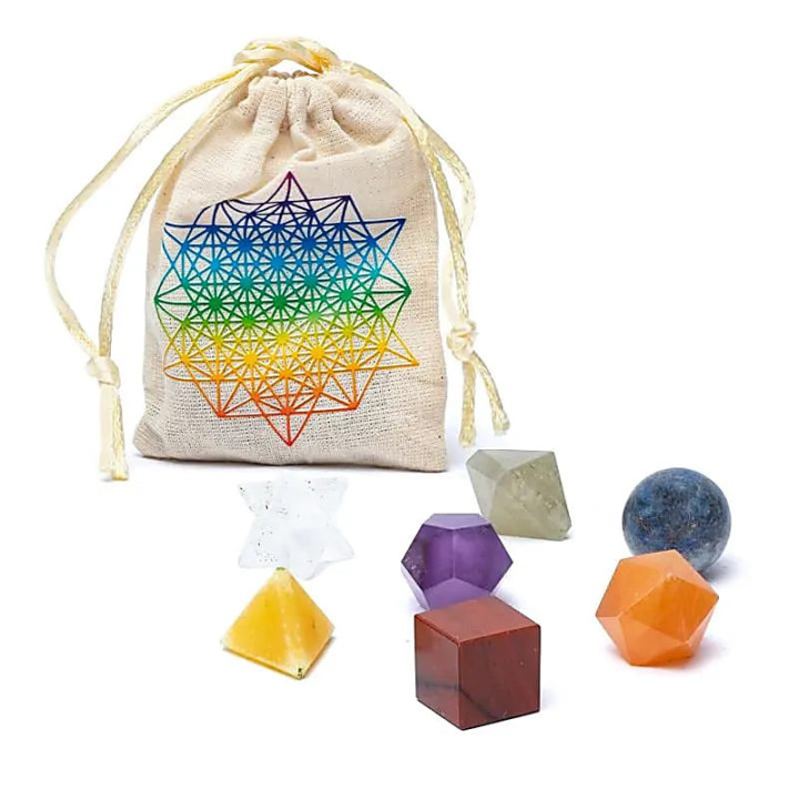 Ensemble de 7 pièces chakras géométrie sacrée | Pieralune