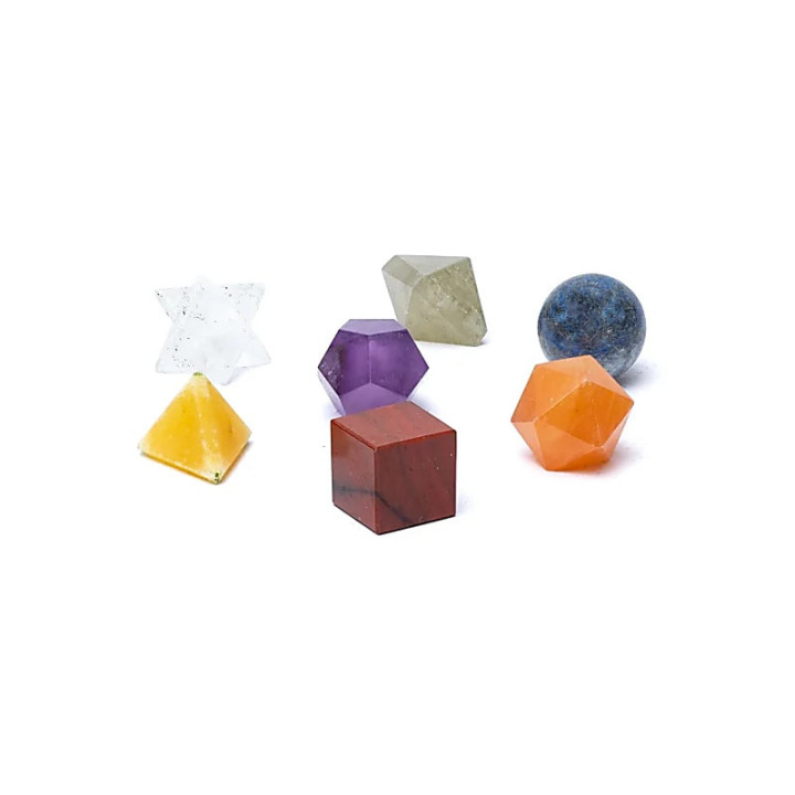 Ensemble de 7 pièces chakras géométrie sacrée | Pieralune