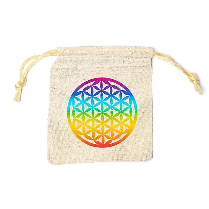 Pochette en coton Fleur de Vie | Pieralune