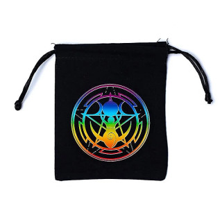 Pochette en coton Déesse noir | Pieralune