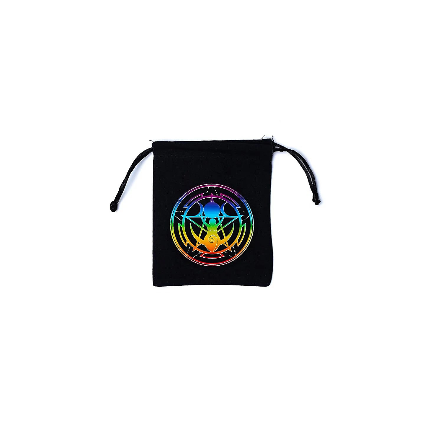 Pochette en coton Déesse noir | Pieralune