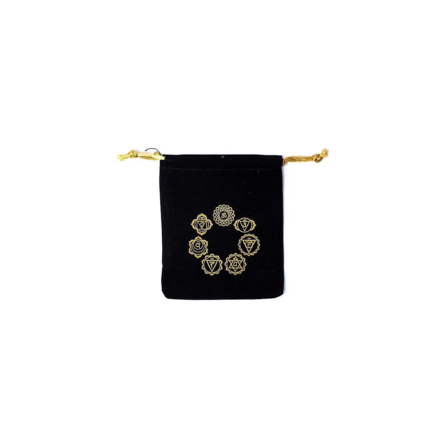 Pochette velours 7 symboles chakras | Pieralune