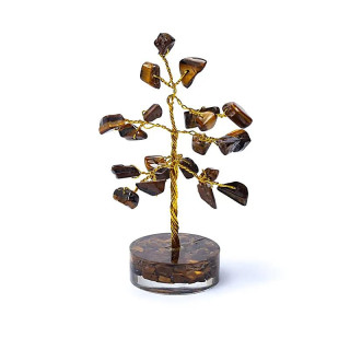 Arbre de pierres précieuses en Oeil du Tigre | Pieralune