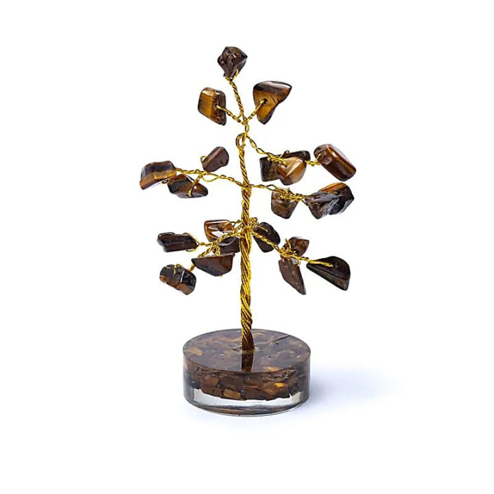 Arbre de pierres précieuses en Oeil du Tigre | Pieralune