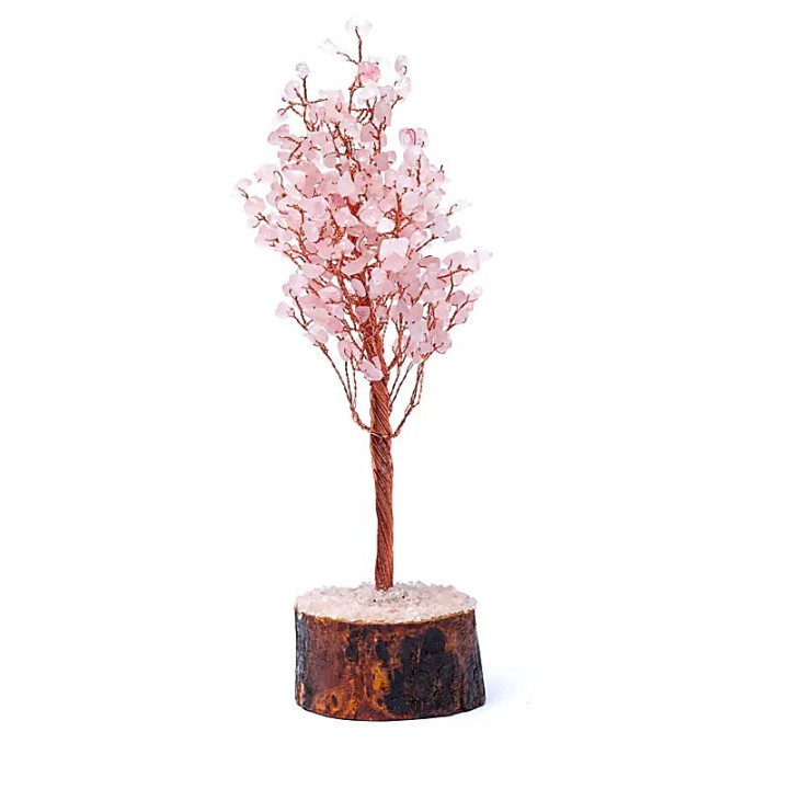 Arbre de pierres précieuses quartz rose | Pieralune
