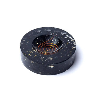 Orgonite porte sphère avec tourmaline noire | Pieralune