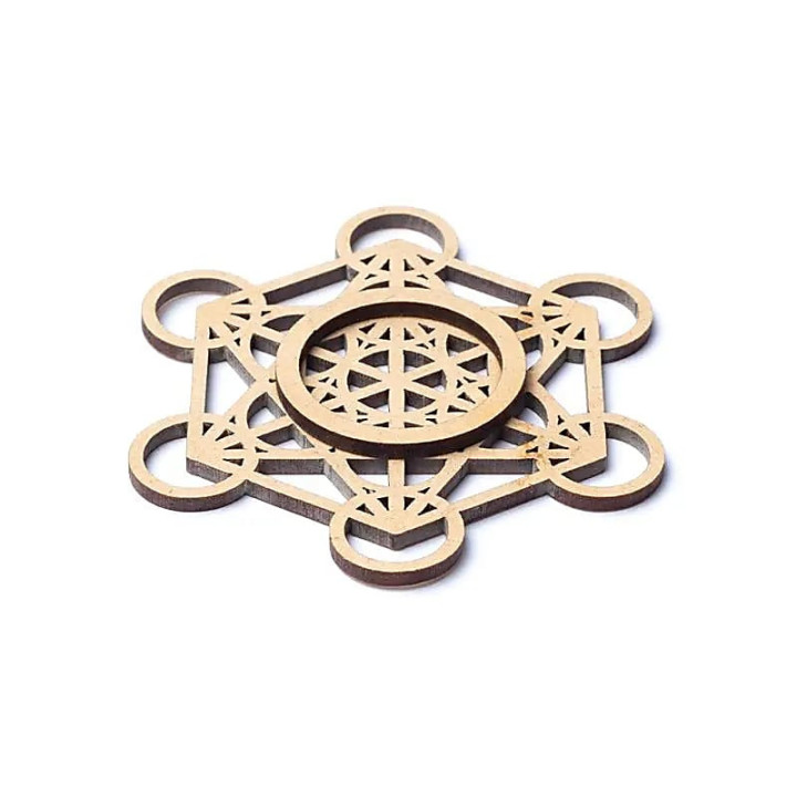 Support pour sphères de pierres Cube de Métatron | Pieralune